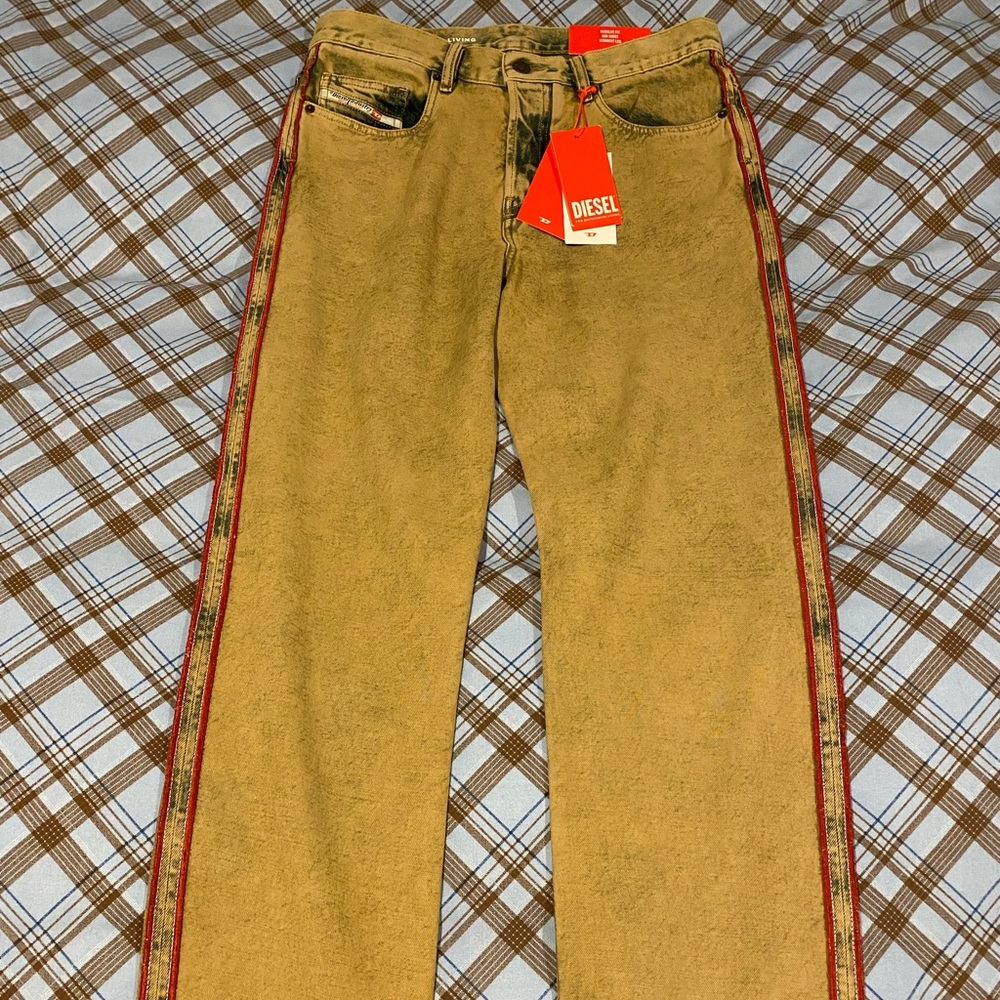 Diesel Gold side-stripe Jeans